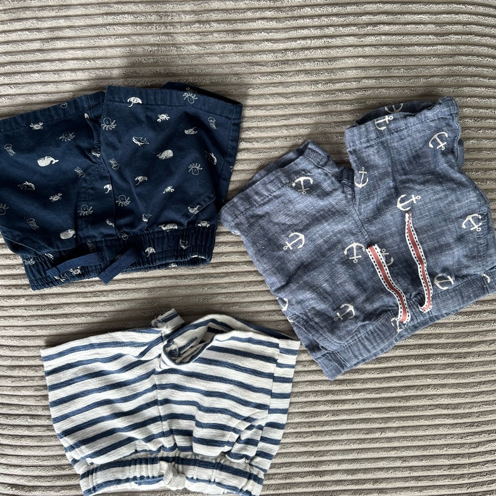 Gymboree Kids Bottoms Set - Navy, Blue, and White